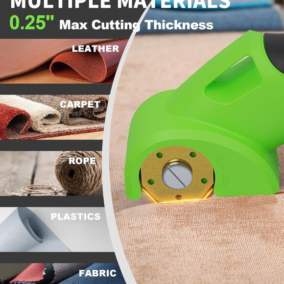 4V 2000mAh Cordless Cardboard Cutter, Electric Box Cutter for Cardboard with 2 T - Picture 6 of 9